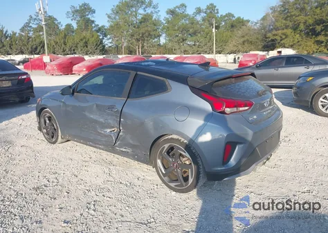 2019 Hyundai Veloster Turbo Ultimate from USA, damaged, VIN KMHTH6AB0KU004100